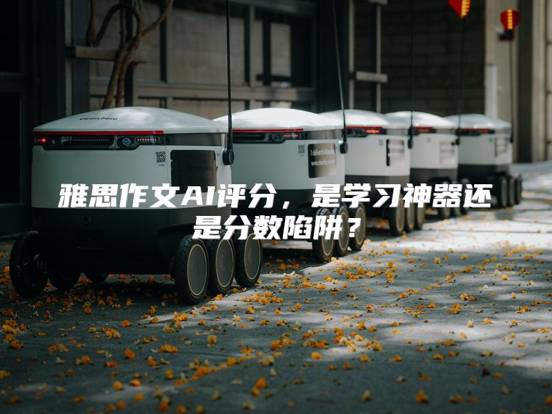 雅思作文AI评分，是学习神器还是分数陷阱？