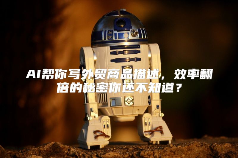 AI帮你写外贸商品描述，效率翻倍的秘密你还不知道？