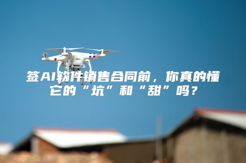 签AI软件销售合同前，你真的懂它的“坑”和“甜”吗？