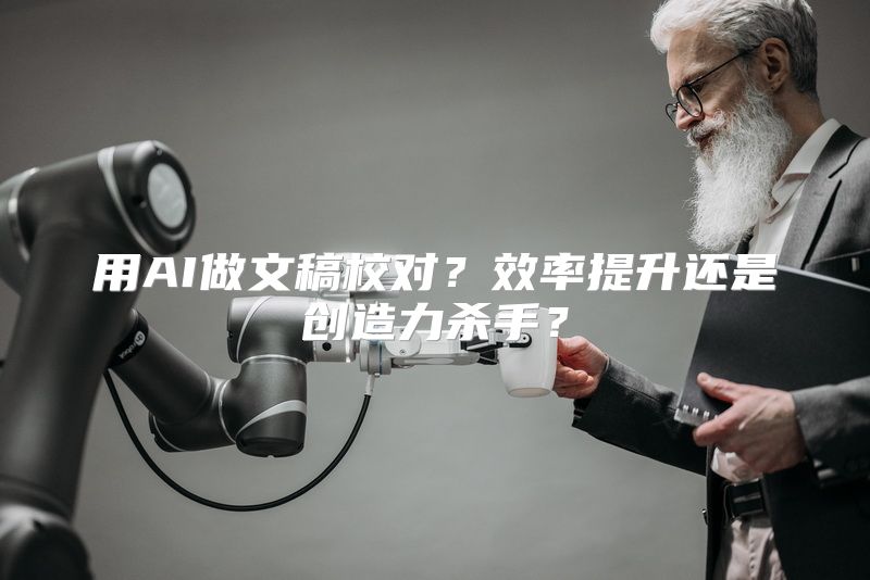 用AI做文稿校对？效率提升还是创造力杀手？