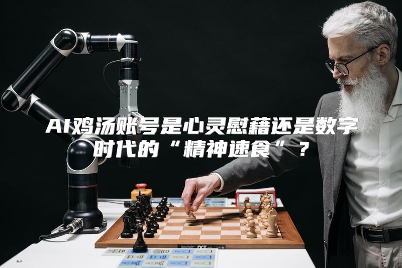 AI鸡汤账号是心灵慰藉还是数字时代的“精神速食”？