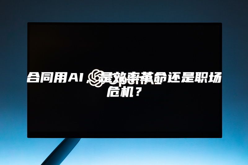 合同用AI，是效率革命还是职场危机？