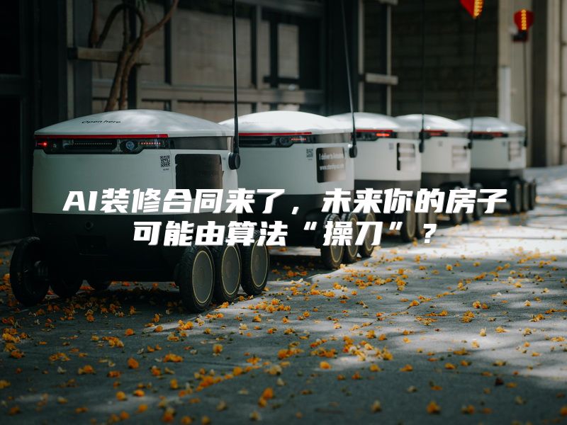 AI装修合同来了，未来你的房子可能由算法“操刀”？