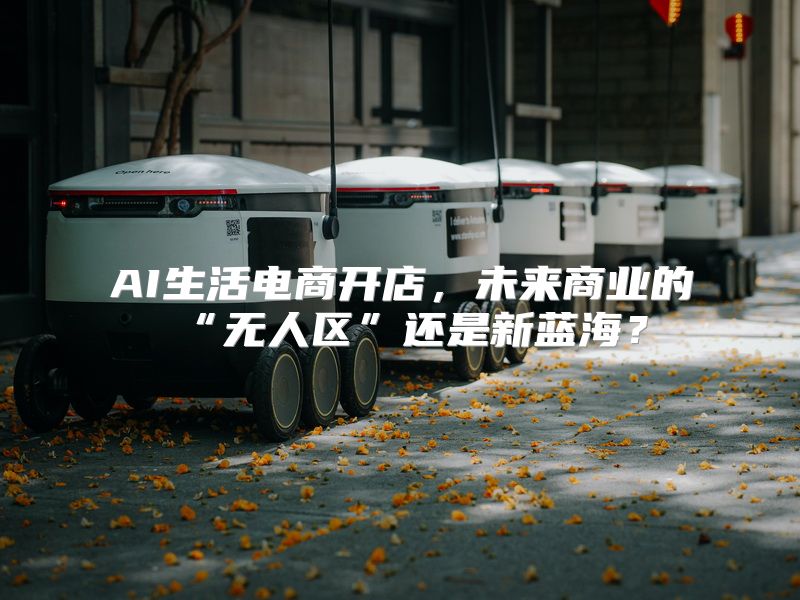 AI生活电商开店，未来商业的“无人区”还是新蓝海？