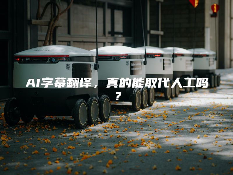 AI字幕翻译，真的能取代人工吗？