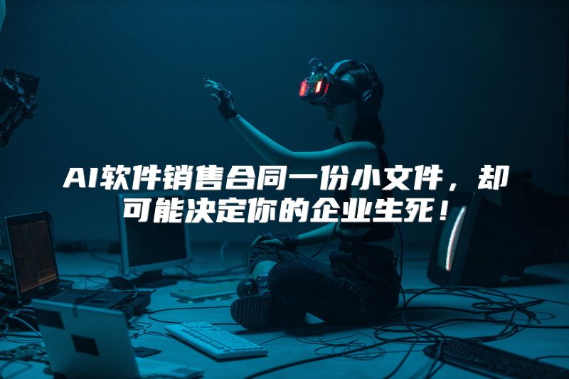 AI软件销售合同一份小文件，却可能决定你的企业生死！