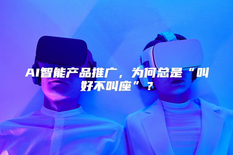 AI智能产品推广，为何总是“叫好不叫座”？