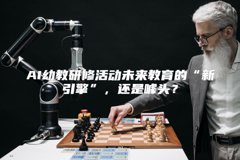 AI幼教研修活动未来教育的“新引擎”，还是噱头？