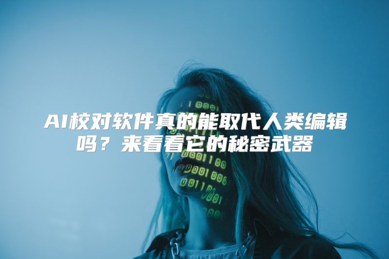 AI校对软件真的能取代人类编辑吗？来看看它的秘密武器