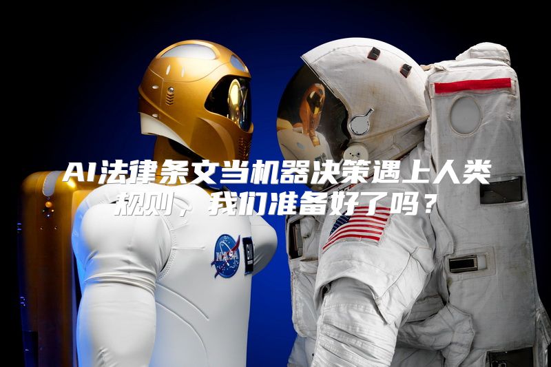 AI法律条文当机器决策遇上人类规则，我们准备好了吗？