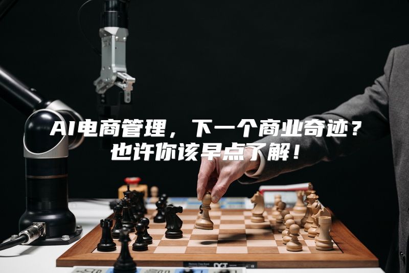 AI电商管理，下一个商业奇迹？也许你该早点了解！