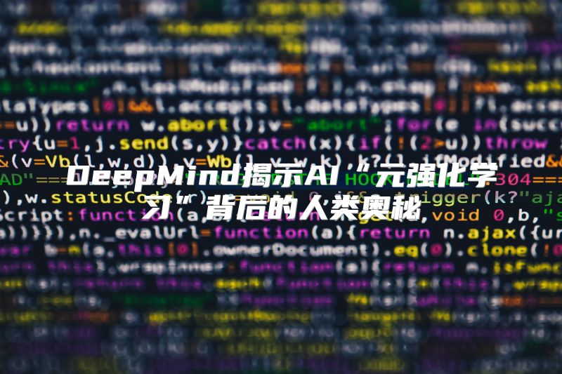 DeepMind揭示AI“元强化学习”背后的人类奥秘