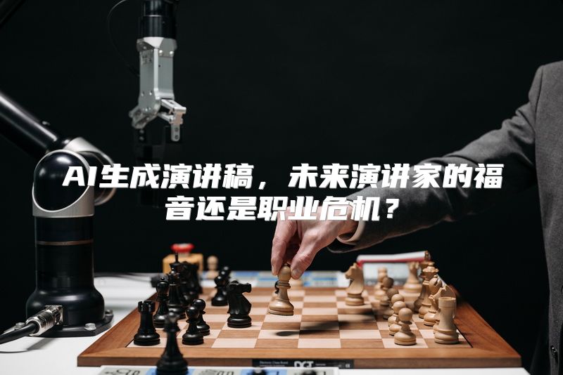 AI生成演讲稿，未来演讲家的福音还是职业危机？