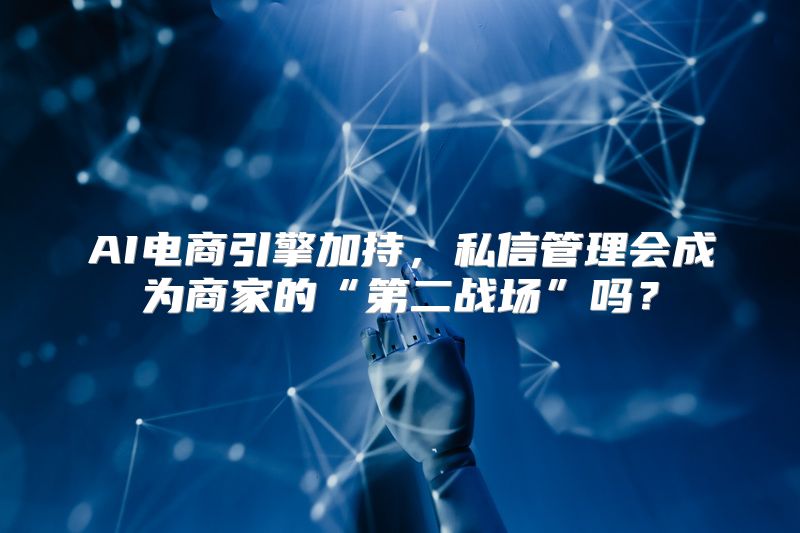 AI电商引擎加持，私信管理会成为商家的“第二战场”吗？