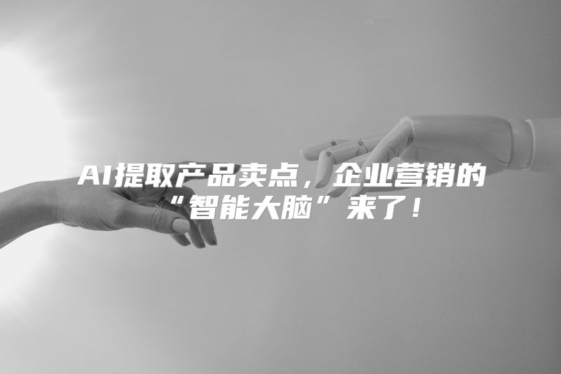 AI提取产品卖点，企业营销的“智能大脑”来了！