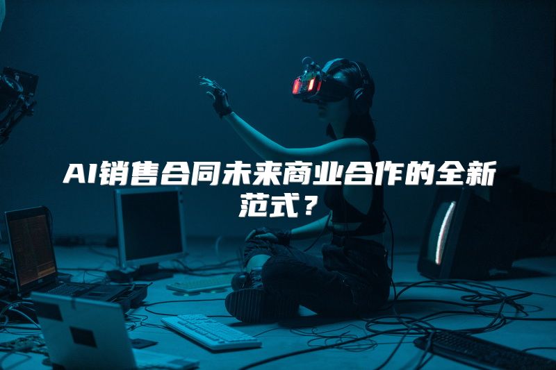 AI销售合同未来商业合作的全新范式？