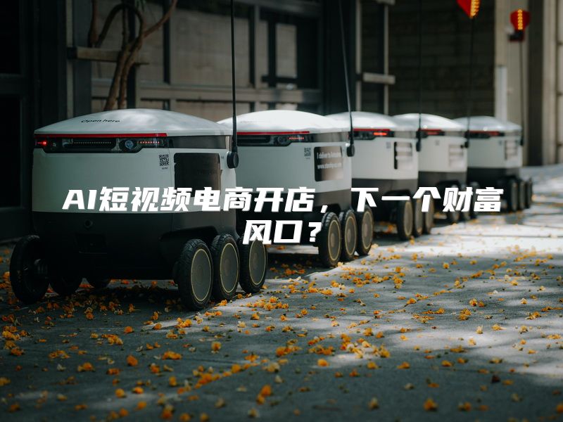 AI短视频电商开店，下一个财富风口？