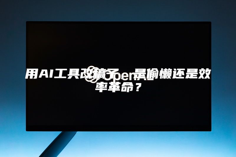 用AI工具改稿子，是偷懒还是效率革命？
