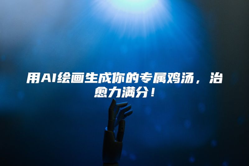 用AI绘画生成你的专属鸡汤，治愈力满分！