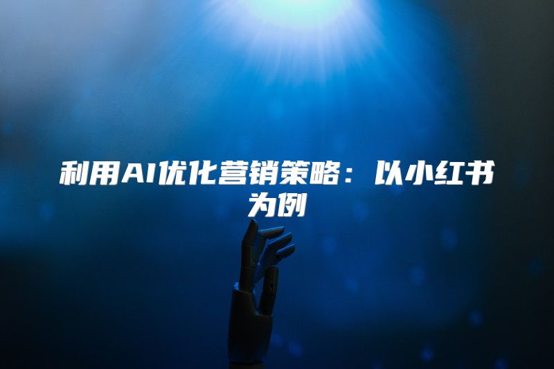 利用AI优化营销策略：以小红书为例