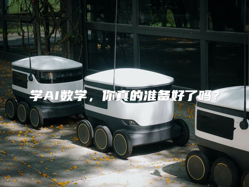 学AI数学，你真的准备好了吗？