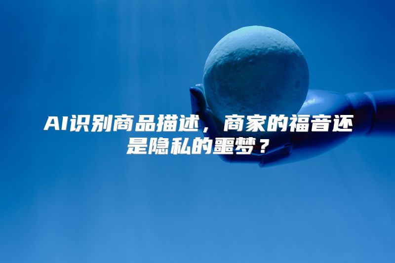 AI识别商品描述，商家的福音还是隐私的噩梦？