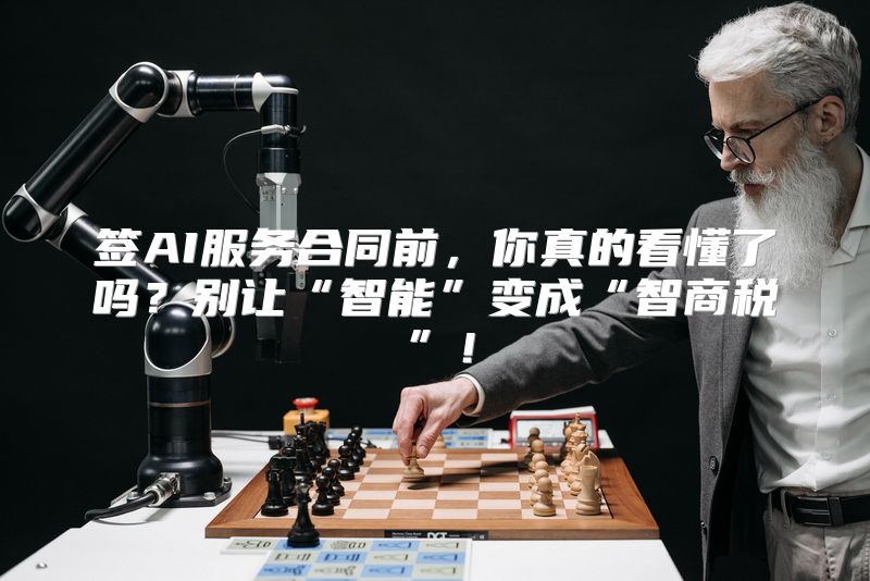 签AI服务合同前，你真的看懂了吗？别让“智能”变成“智商税”！