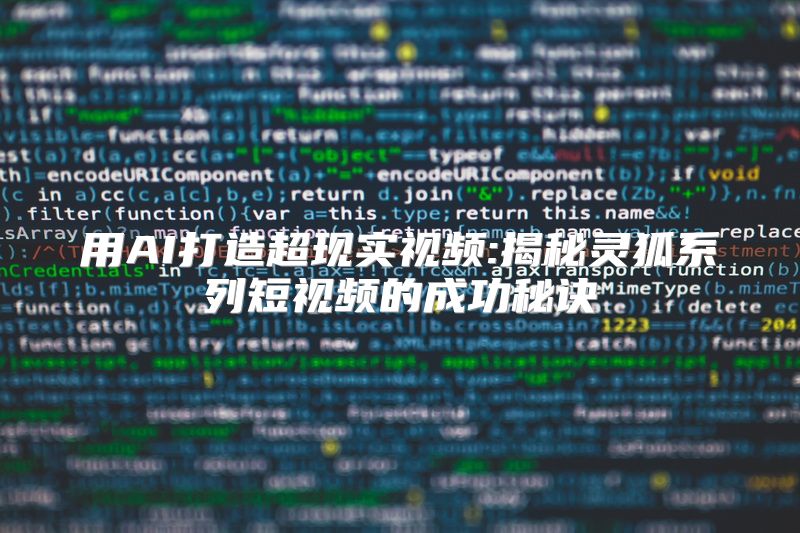 用AI打造超现实视频:揭秘灵狐系列短视频的成功秘诀