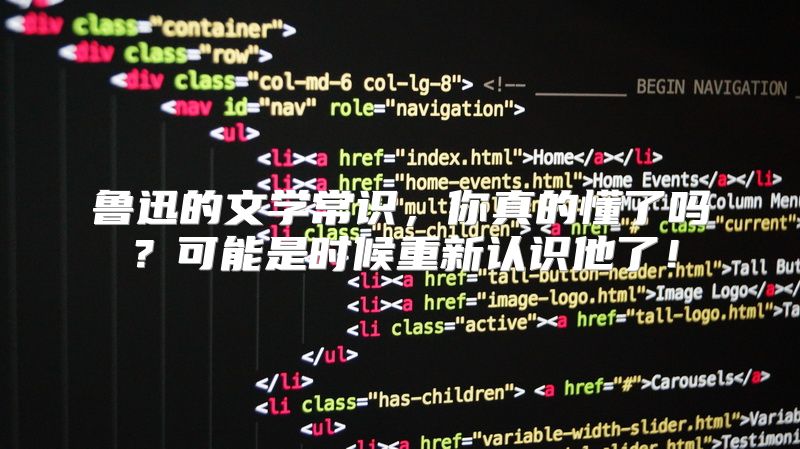 鲁迅的文学常识，你真的懂了吗？可能是时候重新认识他了！