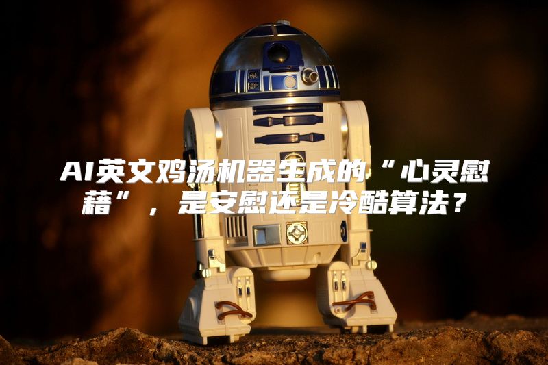 AI英文鸡汤机器生成的“心灵慰藉”，是安慰还是冷酷算法？
