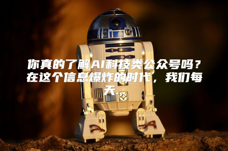 你真的了解AI科技类公众号吗？在这个信息爆炸的时代，我们每天...