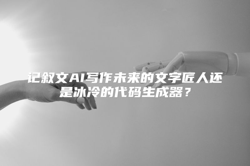 记叙文AI写作未来的文字匠人还是冰冷的代码生成器？