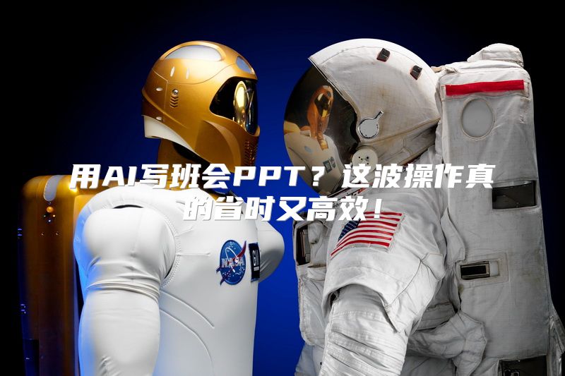 用AI写班会PPT？这波操作真的省时又高效！