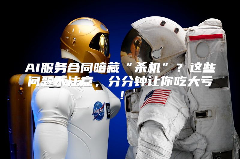 AI服务合同暗藏“杀机”？这些问题不注意，分分钟让你吃大亏！