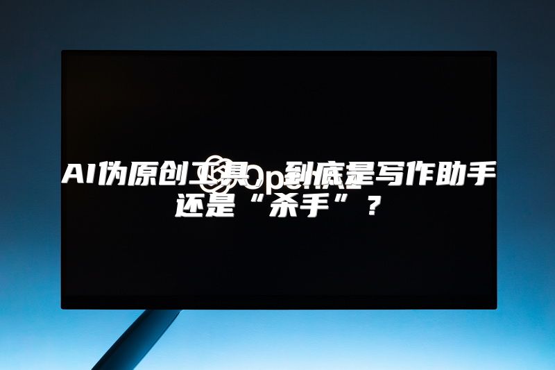 AI伪原创工具，到底是写作助手还是“杀手”？