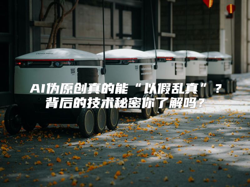 AI伪原创真的能“以假乱真”？背后的技术秘密你了解吗？