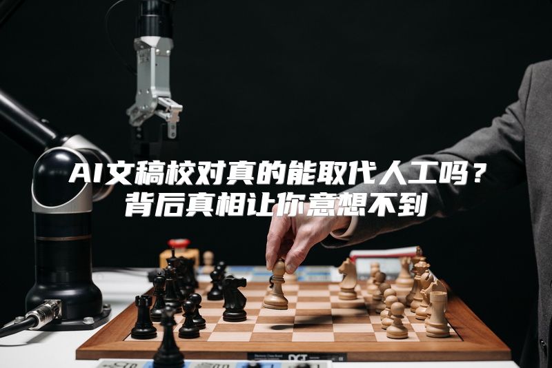 AI文稿校对真的能取代人工吗？背后真相让你意想不到