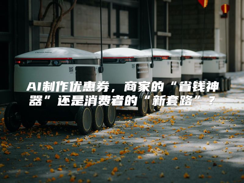 AI制作优惠券，商家的“省钱神器”还是消费者的“新套路”？
