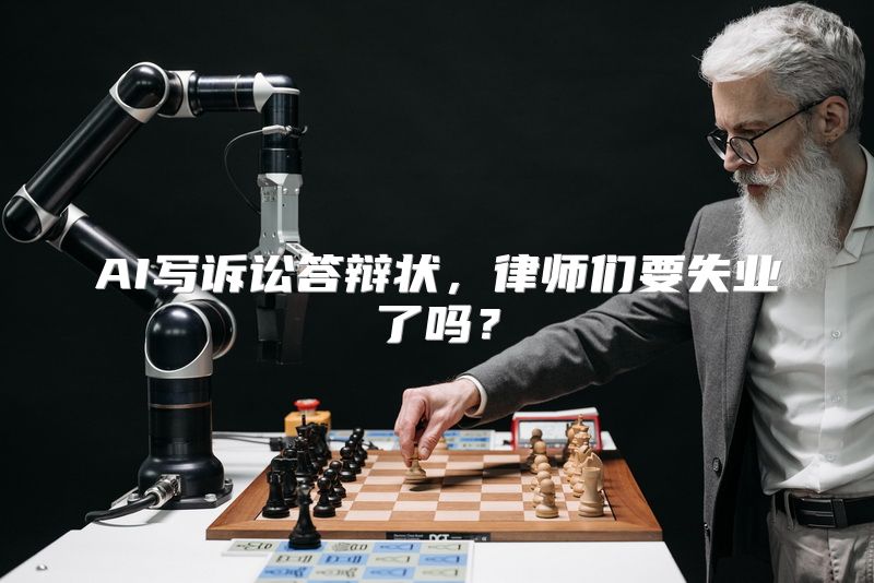 AI写诉讼答辩状，律师们要失业了吗？