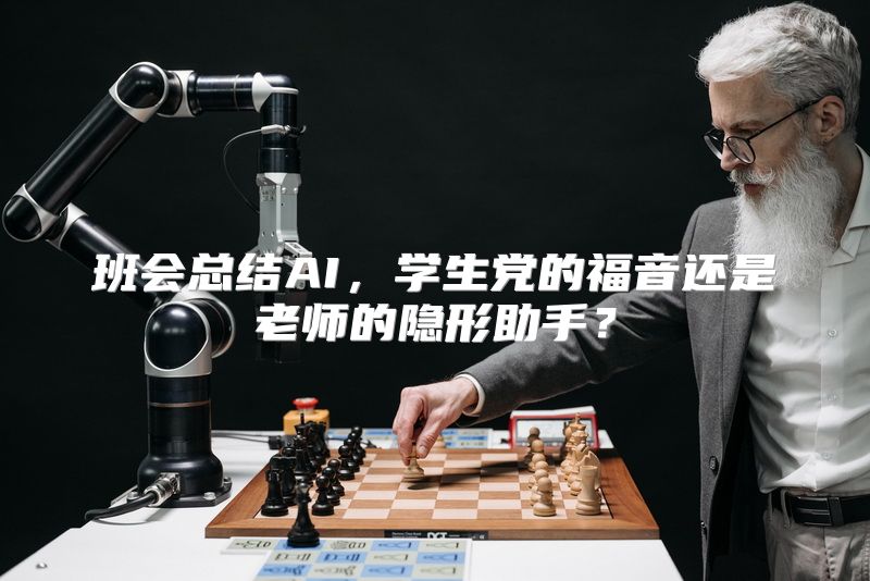 班会总结AI，学生党的福音还是老师的隐形助手？