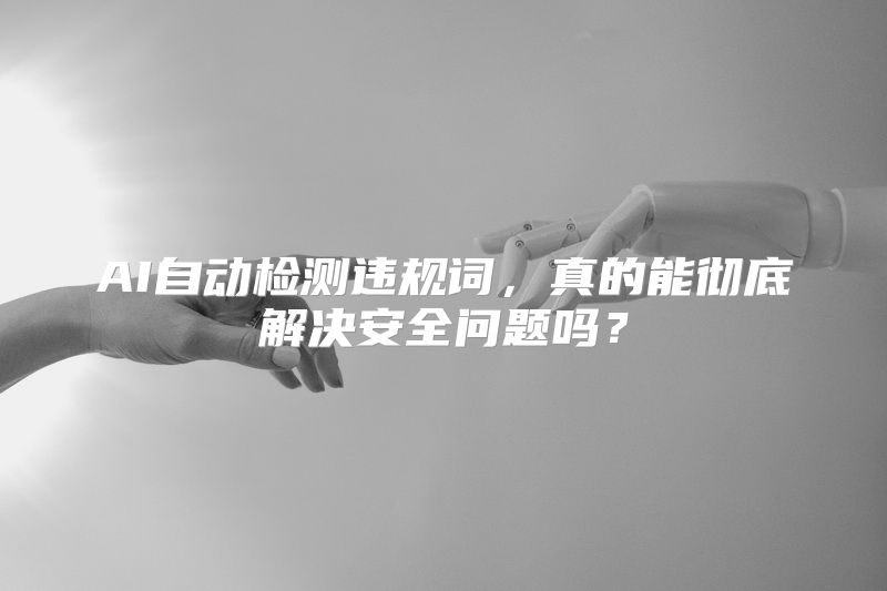 AI自动检测违规词，真的能彻底解决安全问题吗？