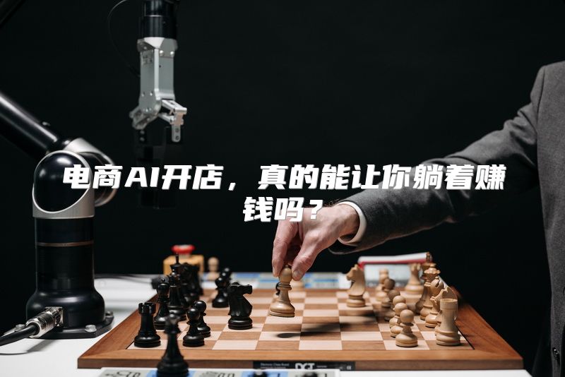 电商AI开店，真的能让你躺着赚钱吗？