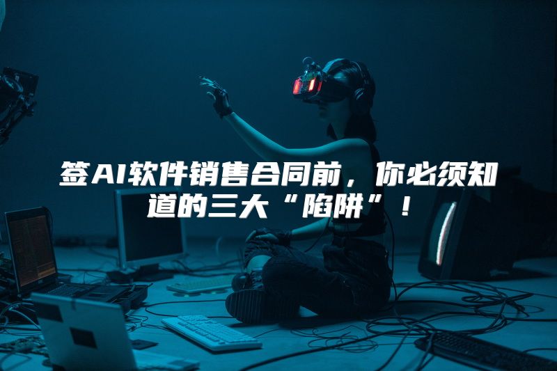 签AI软件销售合同前，你必须知道的三大“陷阱”！