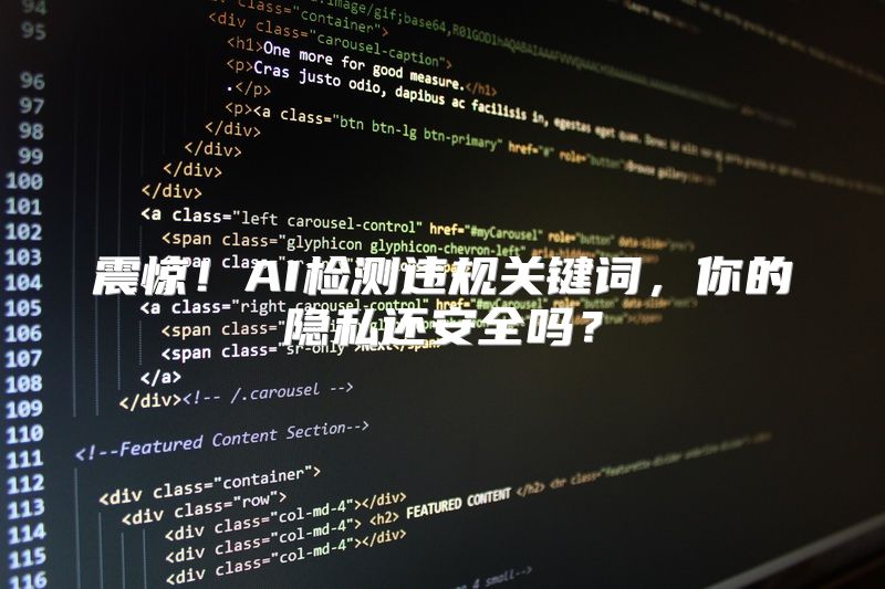 震惊！AI检测违规关键词，你的隐私还安全吗？