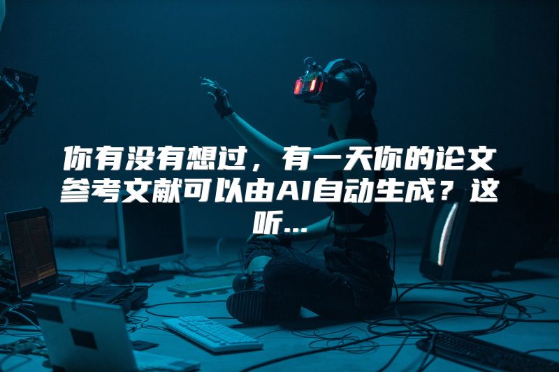 你有没有想过，有一天你的论文参考文献可以由AI自动生成？这听...
