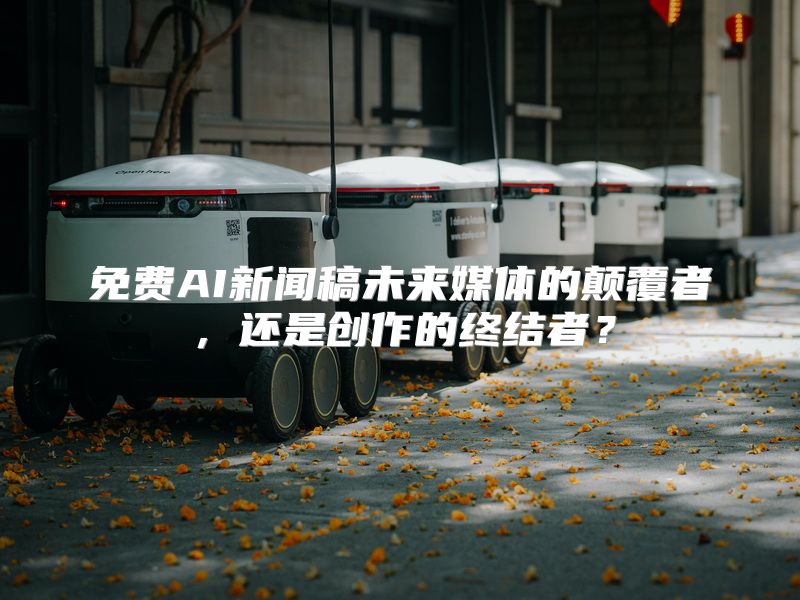 免费AI新闻稿未来媒体的颠覆者，还是创作的终结者？