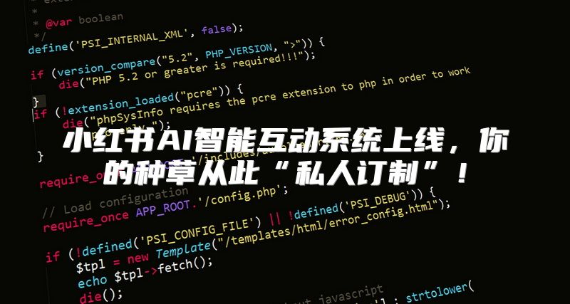 小红书AI智能互动系统上线，你的种草从此“私人订制”！
