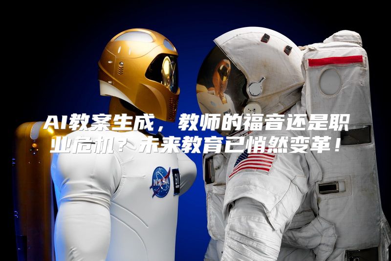 AI教案生成，教师的福音还是职业危机？未来教育已悄然变革！