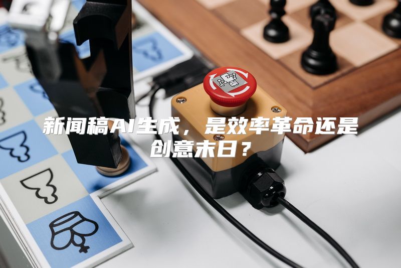 新闻稿AI生成，是效率革命还是创意末日？