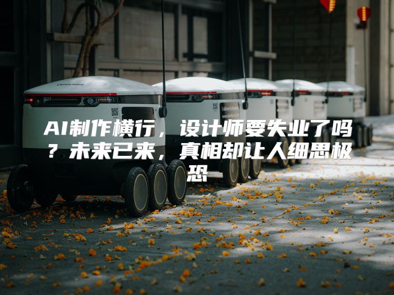 AI制作横行，设计师要失业了吗？未来已来，真相却让人细思极恐